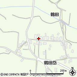 秋田県北秋田市米内沢鶴田57周辺の地図