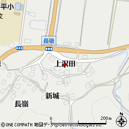 秋田県鹿角市八幡平（上沢田）周辺の地図