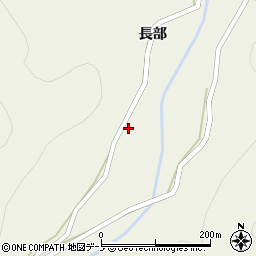 秋田県大館市比内町大葛（蟹沢）周辺の地図