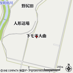 秋田県鹿角市八幡平下モ平大曲周辺の地図