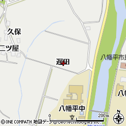 秋田県鹿角市八幡平遅田周辺の地図