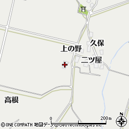 秋田県鹿角市八幡平上の野17周辺の地図