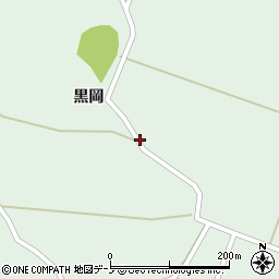 秋田県能代市浅内（黒岡）周辺の地図