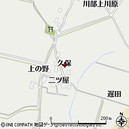 秋田県鹿角市八幡平久保周辺の地図
