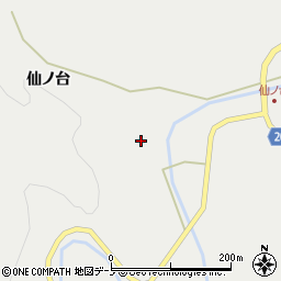秋田県能代市二ツ井町小掛鵜渕周辺の地図