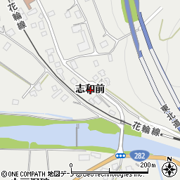 秋田県鹿角市八幡平志和前周辺の地図