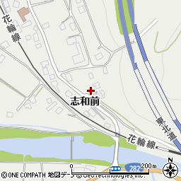秋田県鹿角市八幡平志和前52周辺の地図