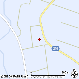 秋田県山本郡三種町外岡渡道周辺の地図