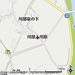秋田県鹿角市八幡平川部上川原周辺の地図