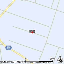 秋田県山本郡三種町外岡黒瀬周辺の地図