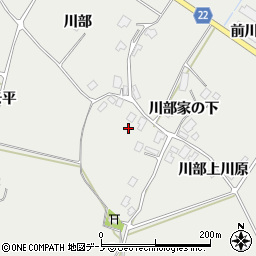 秋田県鹿角市八幡平川部28周辺の地図