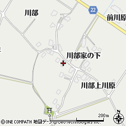 秋田県鹿角市八幡平川部32周辺の地図
