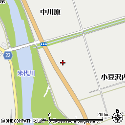 秋田県鹿角市八幡平小豆沢上川原周辺の地図
