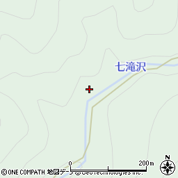 七滝沢周辺の地図