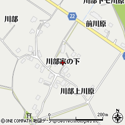 秋田県鹿角市八幡平（川部家の下）周辺の地図