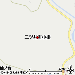 秋田県能代市二ツ井町小掛周辺の地図