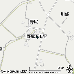 秋田県鹿角市八幡平野尻下モ平周辺の地図