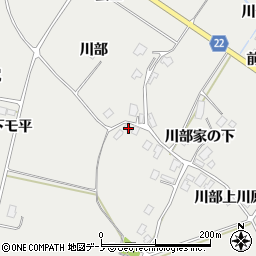 秋田県鹿角市八幡平川部26周辺の地図