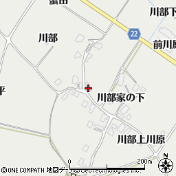 秋田県鹿角市八幡平川部54周辺の地図