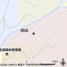 八幡平市役所　田山保育所周辺の地図