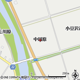 秋田県鹿角市八幡平中川原周辺の地図