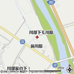 秋田県鹿角市八幡平前川原22周辺の地図