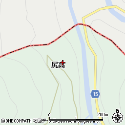 岩手県岩手郡葛巻町田部尻高14周辺の地図