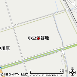 秋田県鹿角市八幡平小豆沢谷地周辺の地図