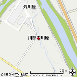 秋田県鹿角市八幡平川部内川原周辺の地図