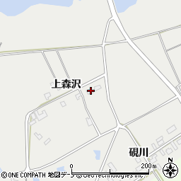 秋田県北秋田市上杉硯川83周辺の地図