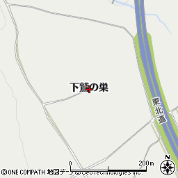 秋田県鹿角市八幡平下鷲の巣周辺の地図