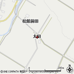 秋田県鹿角市八幡平太田周辺の地図