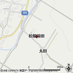 秋田県鹿角市八幡平松館前田周辺の地図
