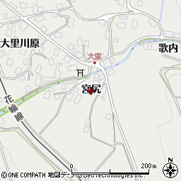 秋田県鹿角市八幡平（宮尻）周辺の地図