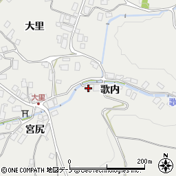 秋田県鹿角市八幡平歌内13周辺の地図