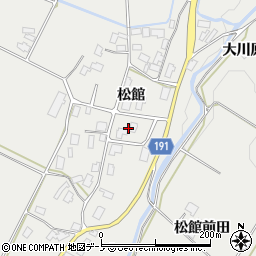 秋田県鹿角市八幡平松館周辺の地図