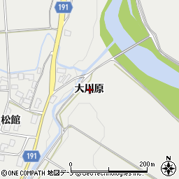 秋田県鹿角市八幡平大川原周辺の地図