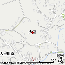 秋田県鹿角市八幡平大里周辺の地図