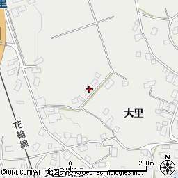秋田県鹿角市八幡平大里家の下周辺の地図