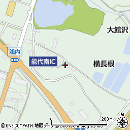 秋田県能代市浅内清水上周辺の地図