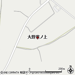 秋田県北秋田市下杉大野堂ノ上周辺の地図