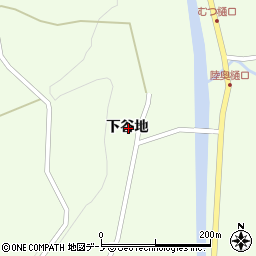 岩手県二戸市浄法寺町下谷地周辺の地図