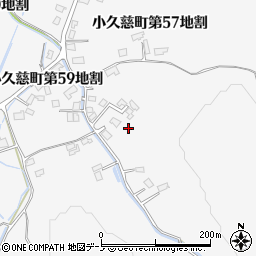岩手県久慈市小久慈町（第５６地割）周辺の地図