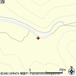 秋田県大館市比内町独鈷炭谷13周辺の地図