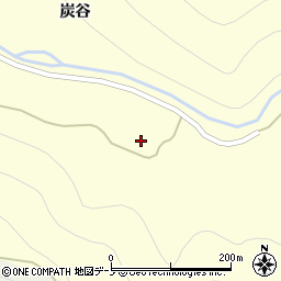 秋田県大館市比内町独鈷炭谷36周辺の地図
