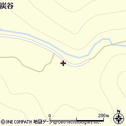 秋田県大館市比内町独鈷炭谷14周辺の地図