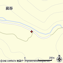 秋田県大館市比内町独鈷炭谷28周辺の地図