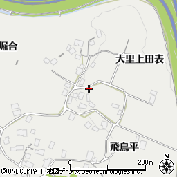 秋田県鹿角市八幡平大里上田表周辺の地図