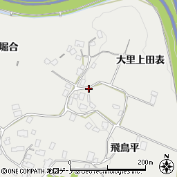 秋田県鹿角市八幡平（大里上田表）周辺の地図