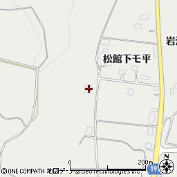 秋田県鹿角市八幡平松館下モ平周辺の地図